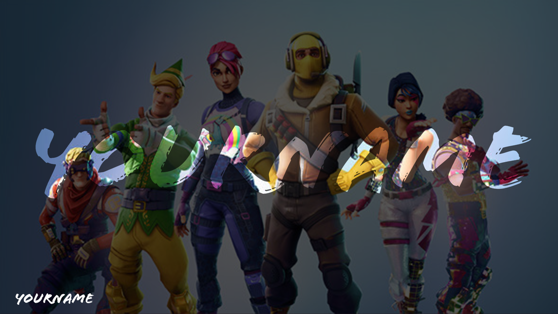 free fortnite banner template no text